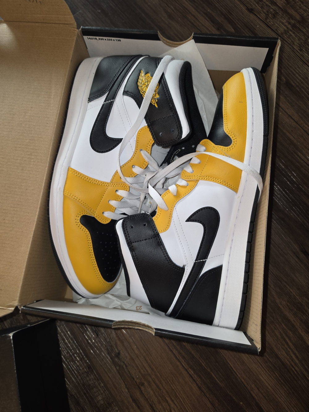 Nike Air Jordan 1 High Yellow Ochre Black White